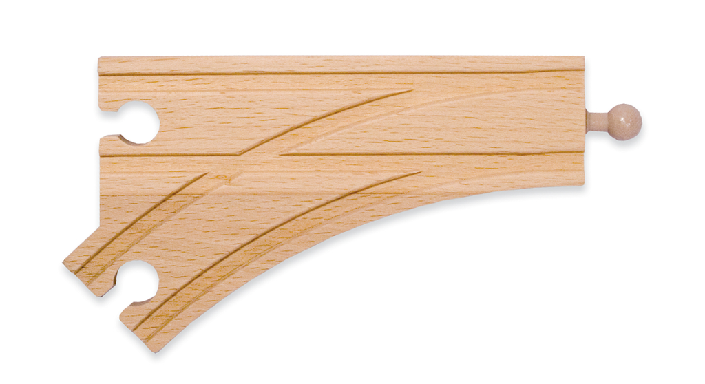 6" Curved Switch Track-Female