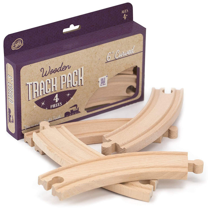 6' Curved Wooden Tran Track 4-pack