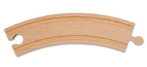 6" Wooden Curve Railway Track