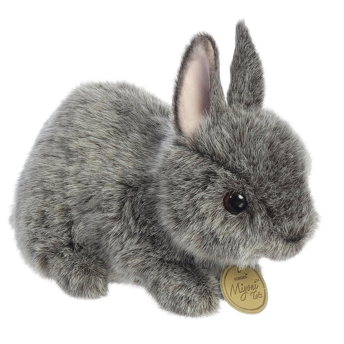 7.5" Netherland Dwarf Bunny Blue Grey Plush