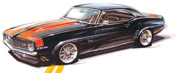 852811 1/12 Foose 69 Camero Z