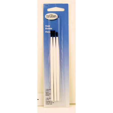 8704 2 Flat 1 Pointed Brush Package