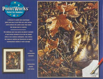 91362 Autumn Wolf PBN 11x14"