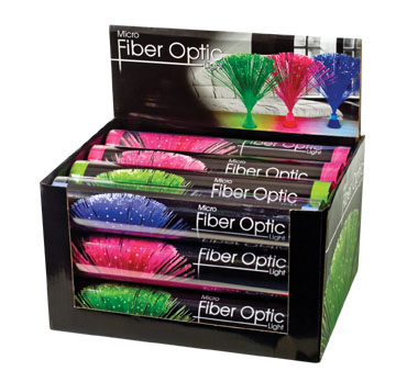 9" Micro Fiber Optic Light Lamp- Assorted Colors Sold As Each