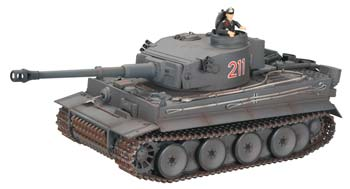 A03102987 1/24 Tiger 1 Early IR Battle R/C Tank Grey 2.4GHz