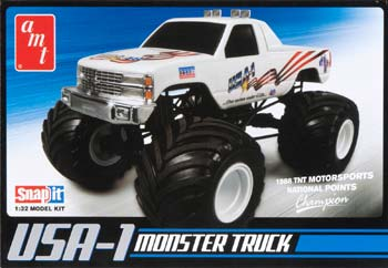 AMT672L/12 1/32 USA-1 Monster Truck