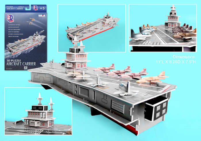 Aircraft Carrier 3D Puzzle 60 pcs