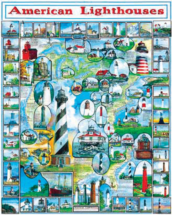 American Lighthouses 1000pc Puzzle