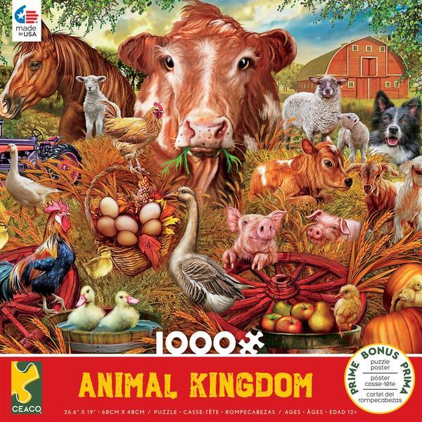 Animal Kingdon 1000pc Puzzle-Farm
