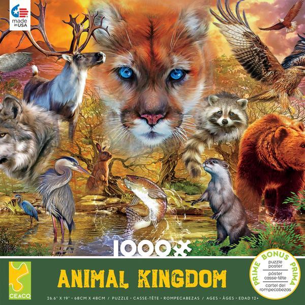 Animal Kingdon 1000pc Puzzle-Mammals