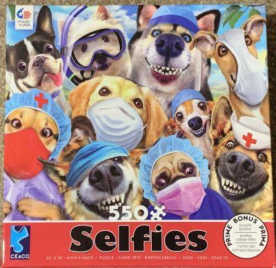 Animal Selfies-Masked Mutts 550pc