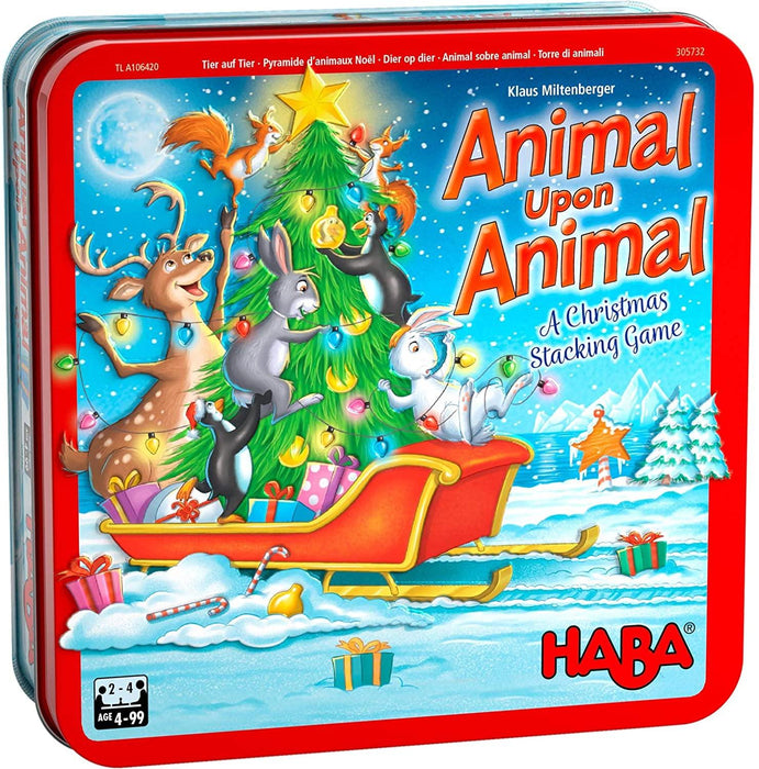 Animal Upon Animal Christmas Tin