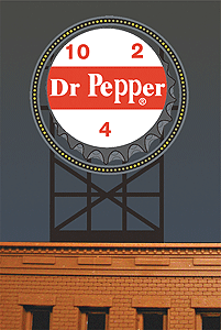 Animated Dr Pepper Neon Sign Billboard