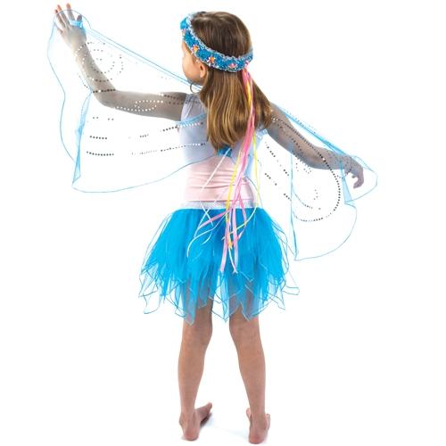Aqua Fairy Wings w/Sequins
