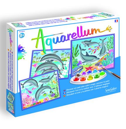 Aquarellum Dolphins Watercolor Kit