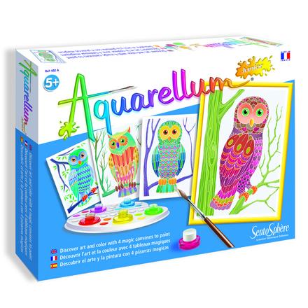 Aquarellum Junior Owls Watercolor Kit