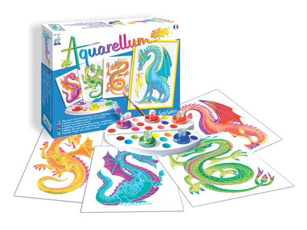 Aquarellum Watercolor Junior Dragons Painting Kits