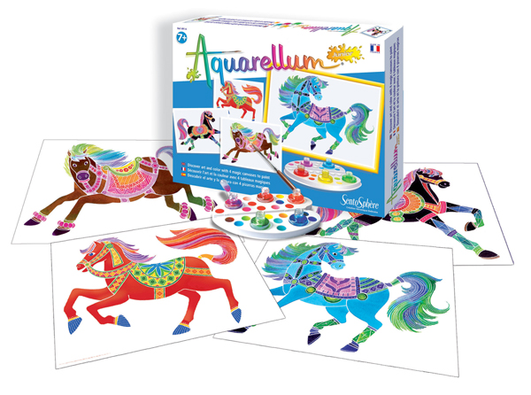 Aquarellum Watercolor Junior Horses Painting Kits