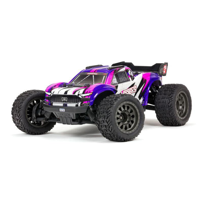 Arrma VORTEKS 4x4 3S BLX with Spektrum DX3 Transmitter with AVC - Purple