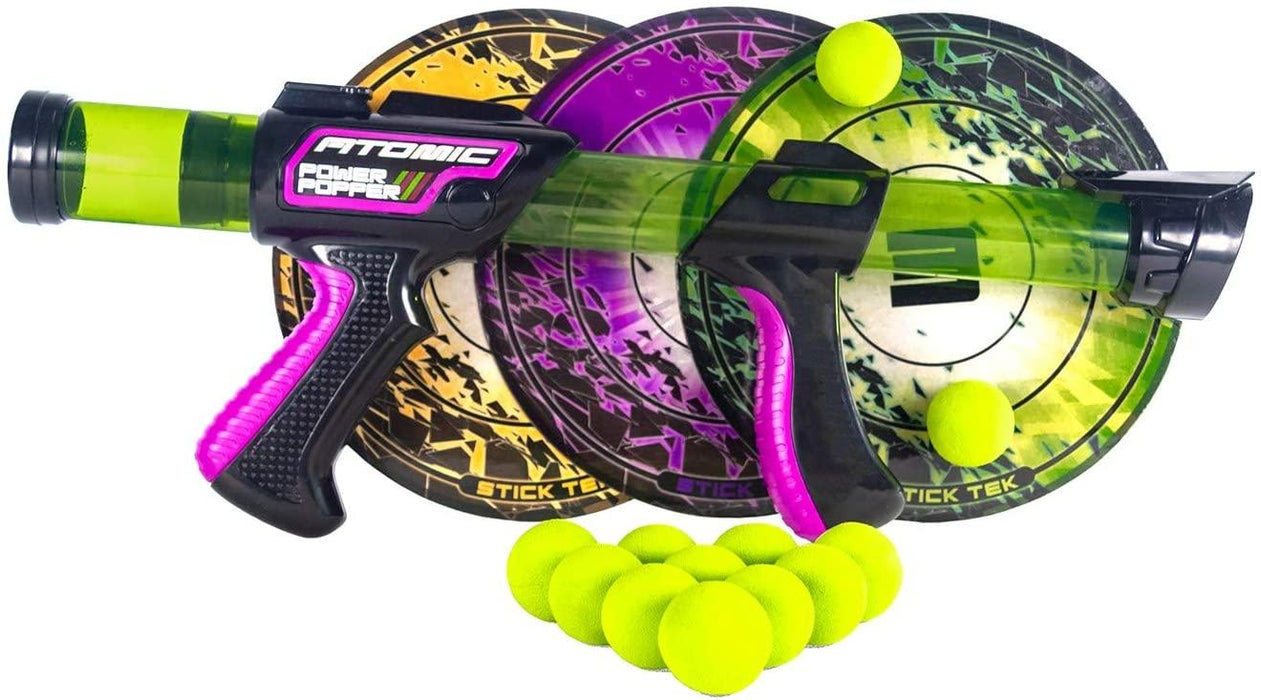 Atomic Power Popper 12x with Sticky Targets Bundle