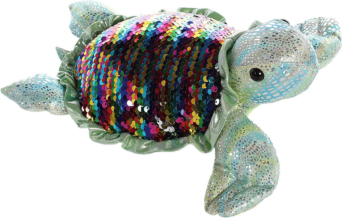 Aurora - Sea Sparkles - 11" Sequin Sparkles - Rainbow Tara Turtle