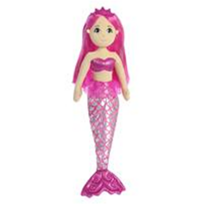 Aurora Sea Sparkles 18 inch Garnet The Mermaid Plush Toy