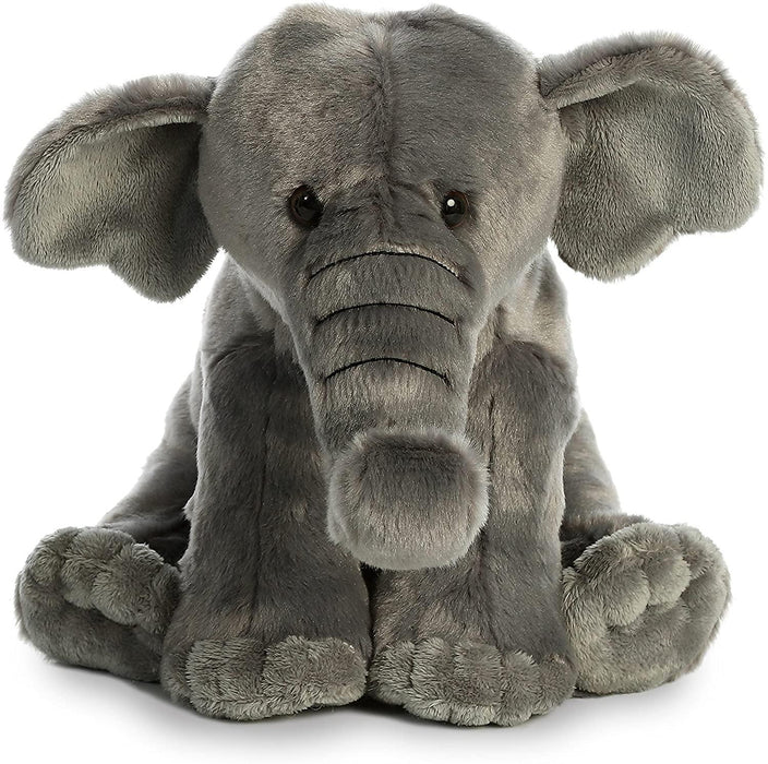 Aurora World Asian Elephant Plush, Gray, Medium