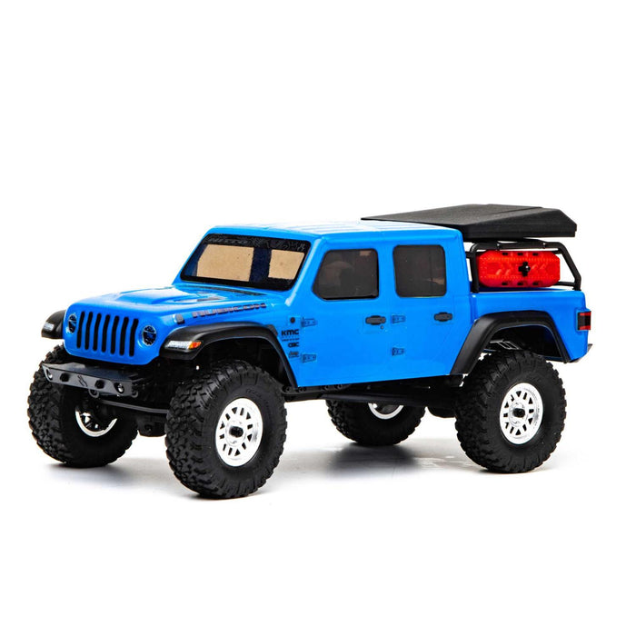 Axial 1/24 SCX24 Jeep JT Gladiator 4WD Rock Crawler Brushed RTR, Blue
