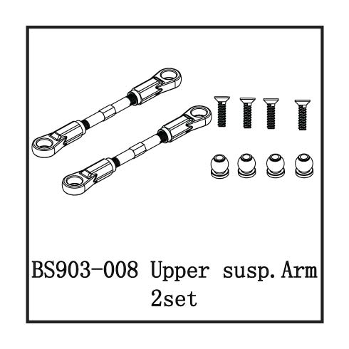 BS903-008 Upper Suspension Arm Set: Earthuake and Caldera and More