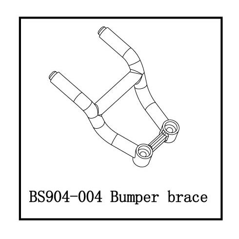 BS904-004 Bumper brace 2PCS