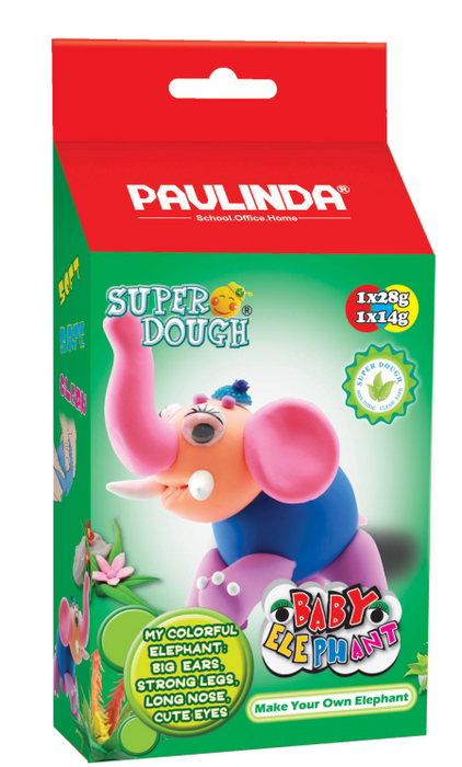 Baby Elephant SuperDough Blue