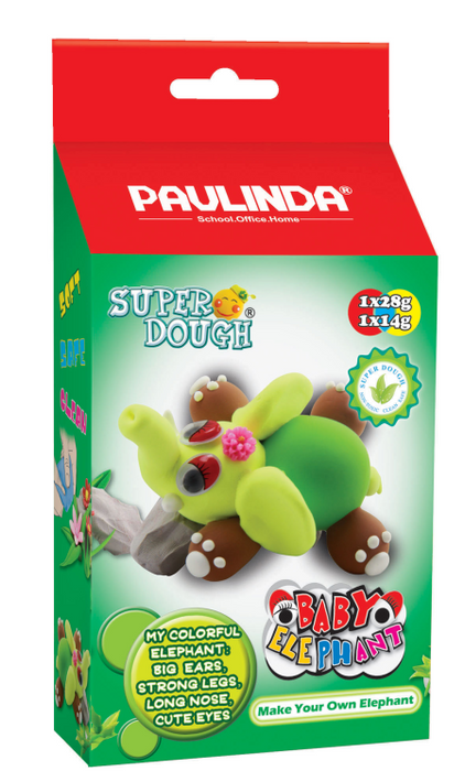 Baby Elephant SuperDough Brown