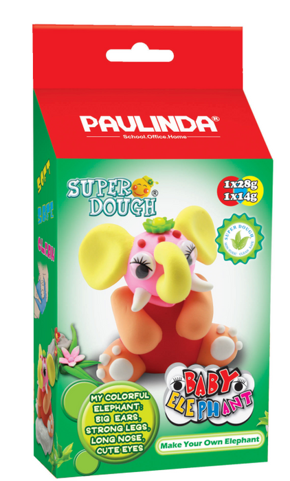 Baby Elephant SuperDough Orange