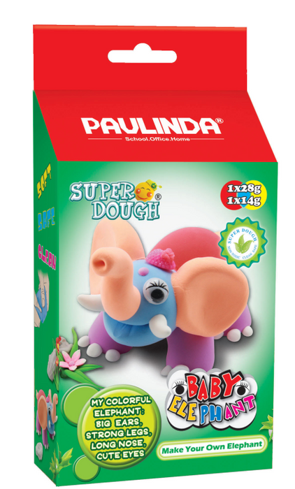 Baby Elephant SuperDough Pink