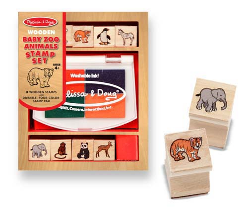Baby Zoo Animals Stamp Set