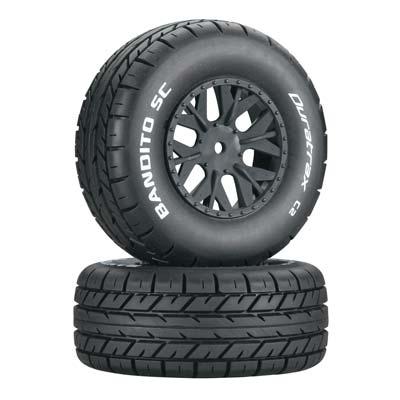 Bandito C2 Short Course Tire Mounted (Fits front and back with Wheel Hexes)
