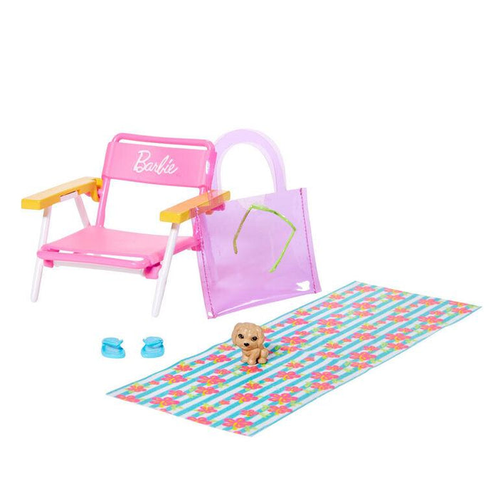 Barbie Accessories Beach Set with Puppy
