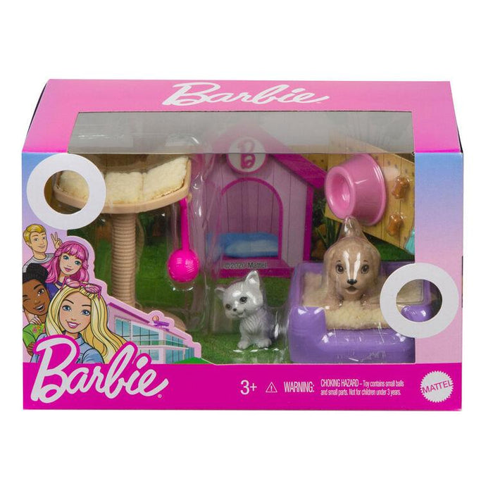 Barbie Accessories  Dog and Kitten Cat Tree and Bed