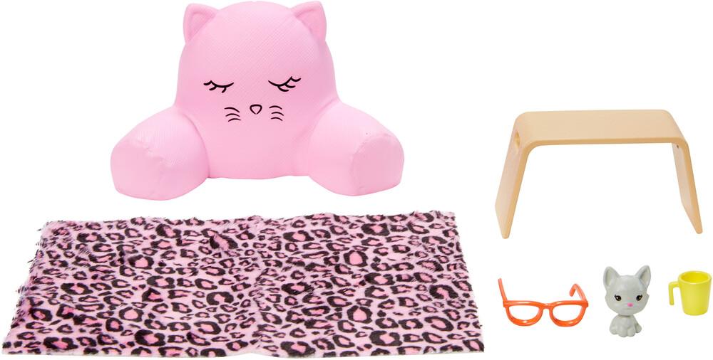 Barbie Accessories Kitten Pillow and Table