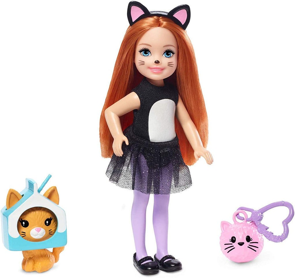 Barbie Club Chelsea Dress-Up Doll in Cat Costume — Adventure Hobbies & Toys