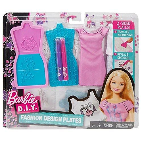 Barbie Fashion Design Plates Purple