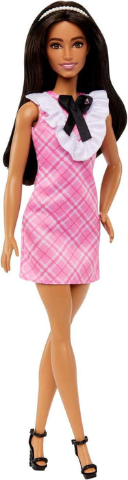 barbie pink checkered dress Barbie 2023 Margot Robbie Pink Dress