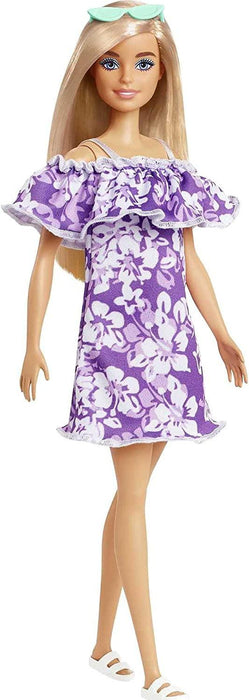 Barbie Loves The Ocean Doll Floral Purple Dress
