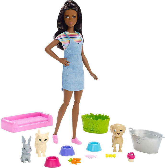 Barbie Play 'N' Wash Pets Brunette