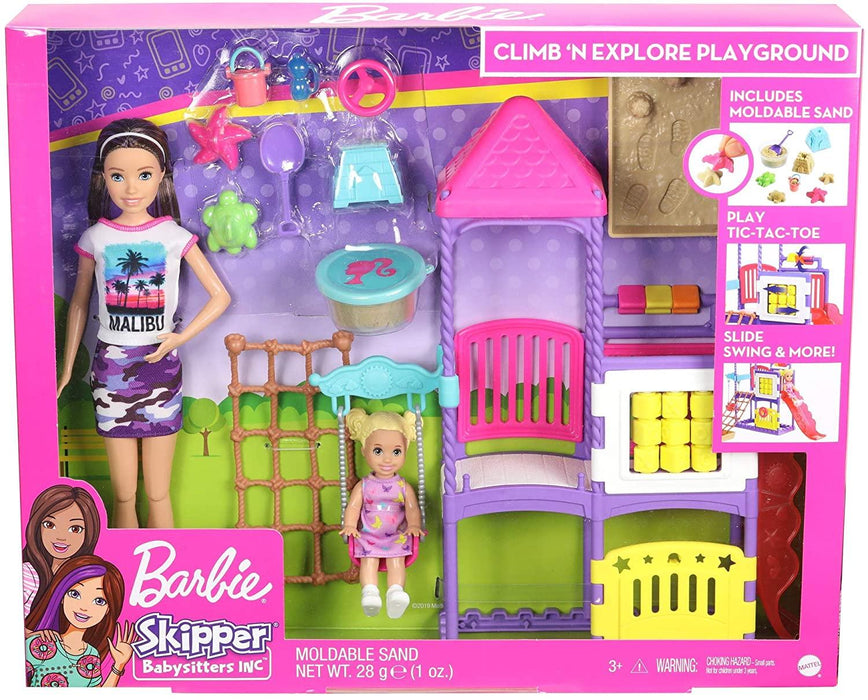 Barbie Skipper Babysitters- Playground w/ Moldable Sand