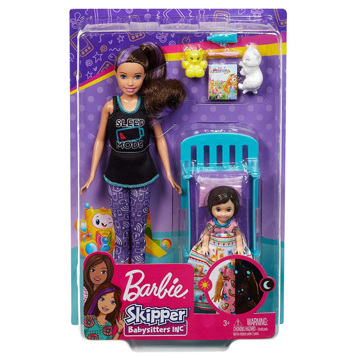 Barbie Skipper Babysitters Bedtime Playset With Skipper Doll
