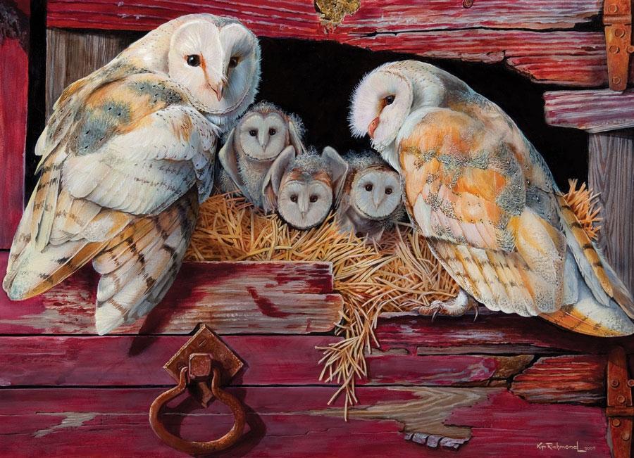 Barn Owls 1000PC Puzzle