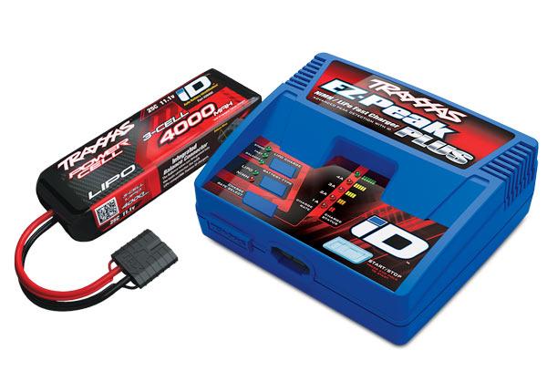 2994 Battery/charger completer pack iD charger 4000mAh 11.1V 3-Cell 25C LiPo Battery