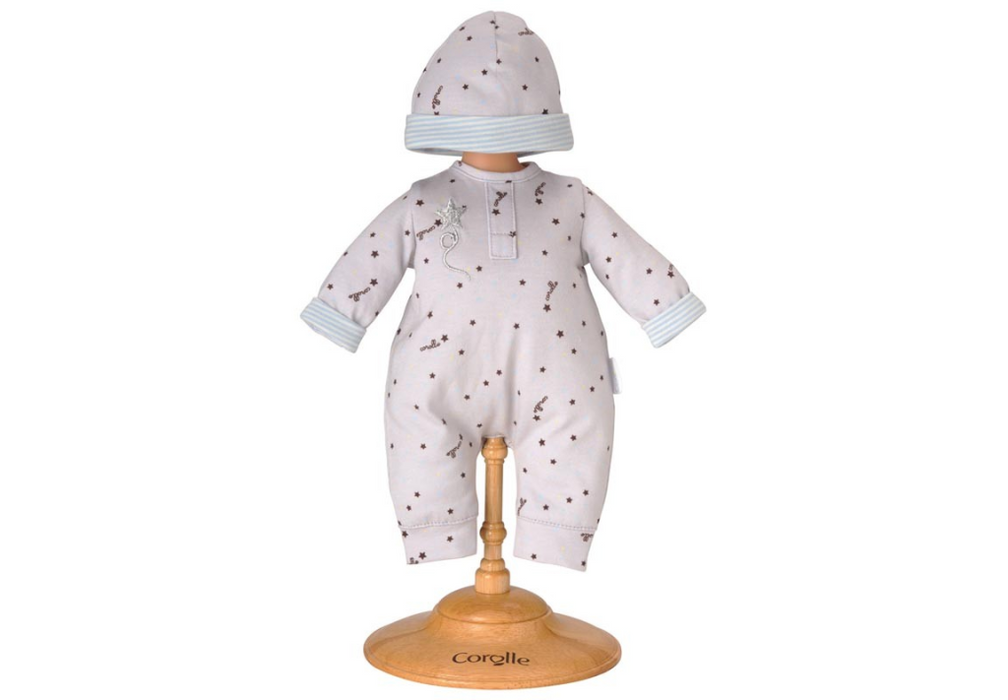 BeBe 14in. Grey Star Pajamas and Hat