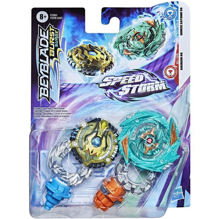 Beyblade Burst Surge Anubion A6 and Demise Satomb S6